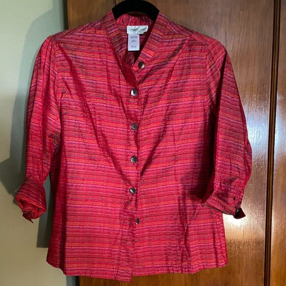 100% silk Coldwater Creek top. Medium Petite - Picture 1 of 5